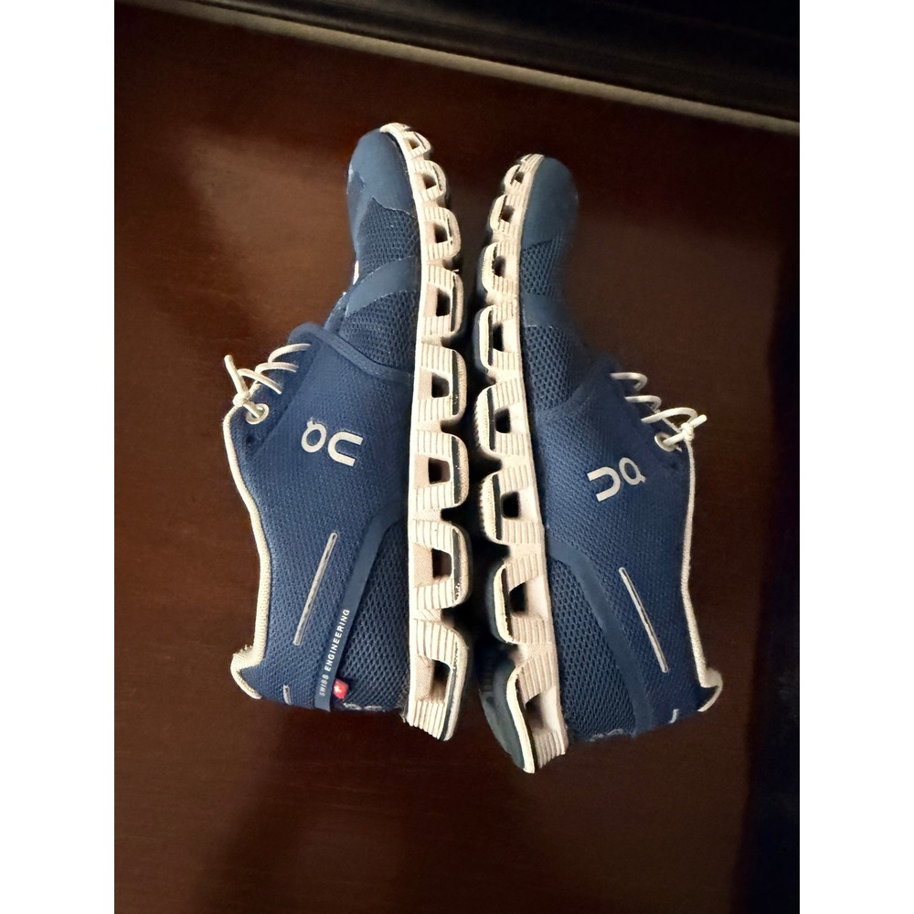 On Running Cloud Sneakers Women Size 6 Blue Lightweight Running Shoes - Picture 2 of 6